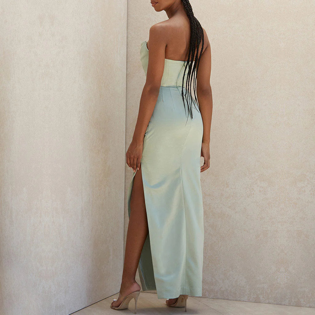Vestido Maxi de Fiesta sin tirantes